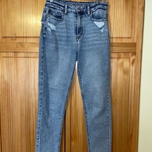 American Eagle distressed mom jeans